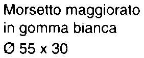 MORSETTO WC BIANCO 55 x 32