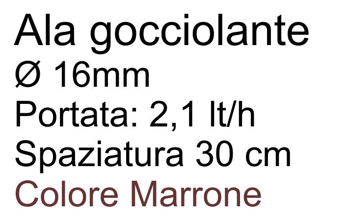 ALA GOCCdiametro 16 30cm MARR MT25