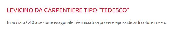 LEVERINO CARPENTIERE  80CM
