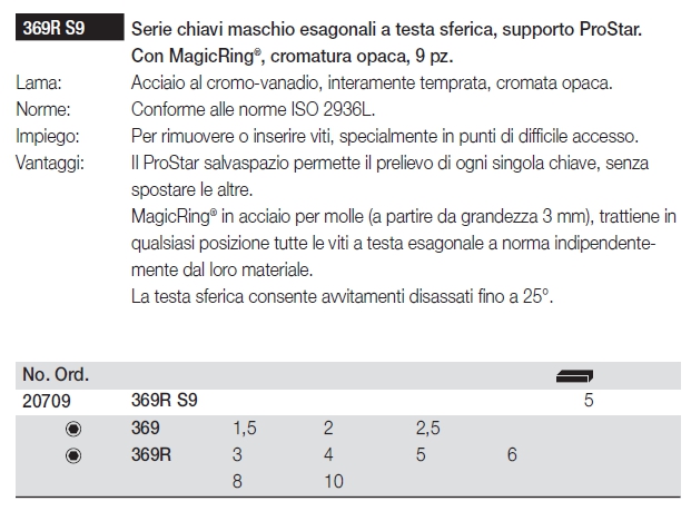 SERIE CHIAVE ESAG  369R S9