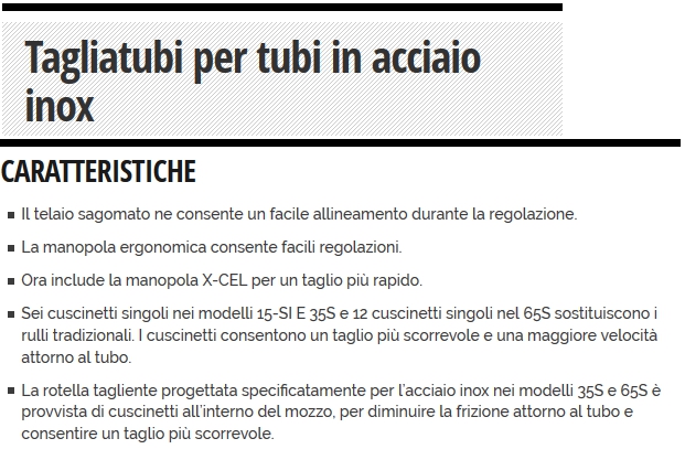 TAGLIATUBI INOX 6-35 35S  