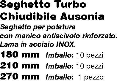SEGHET.TURBO CHIUD 180 mm 