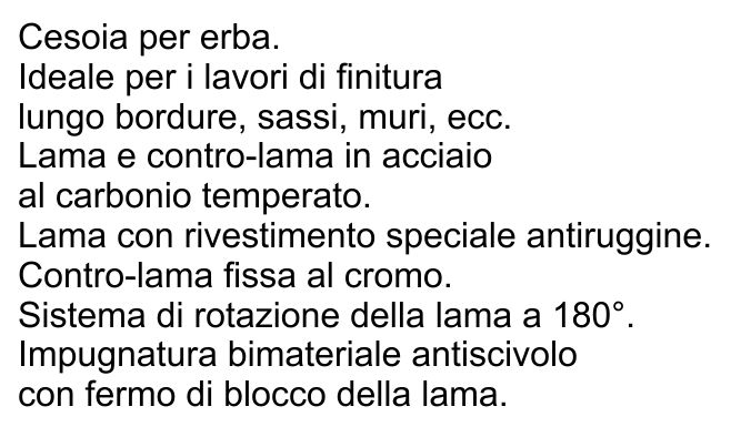 FORBICE ERBA REG 180? 34CM