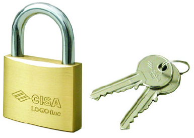 LUCCHETTO OTTONE LOGO  20 
