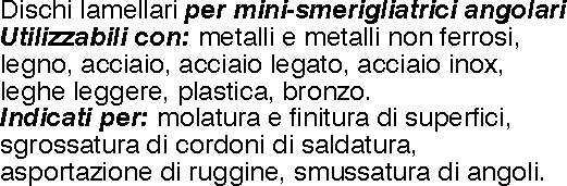 DISCO LAMEL ZIRC diametro 115 GR40