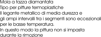 MOLA DIAM x PITTURE diametro  125 