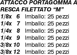 ATTACCO P/GOM RESCA 1/8X6 