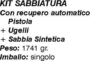 KIT SABBIAT.C/UGELLI A/211