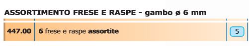 FRESE E RASPE 6PZ         