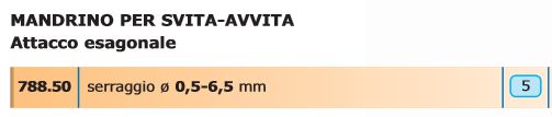 MANDRINO AVVITA-SVITA ESAG