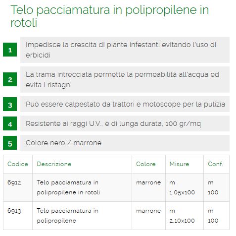 TELO PACCIAMAT 1,05x100 MA