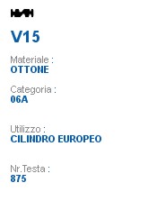 CHIAVE V15 | VI19         