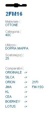 CHIAVE 2FM16 | 2IFI       