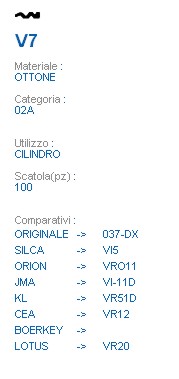 CHIAVE V7 | VI5           