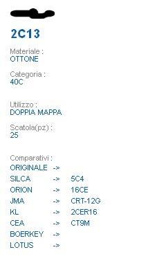 CHIAVE 2C13 | 5C4         