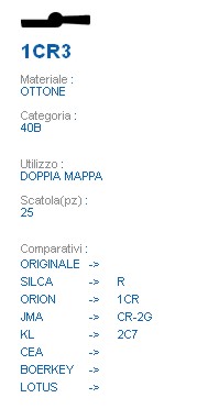 CHIAVE 1CR3 | R           