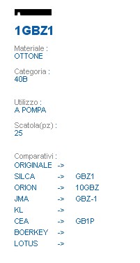 CHIAVE 1GBZ1 | GBZ1       
