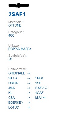 CHIAVE 2SAF1 | 5MS1       