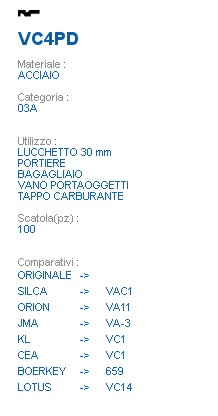 CHIAVE VC4PD | VAC1       