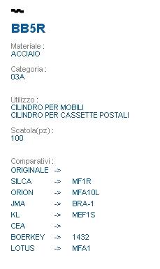 CHIAVE BB5R | MF1R        