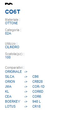 CHIAVE CO6T | CB6         