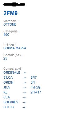 CHIAVE 2FM9 | 5FI7        