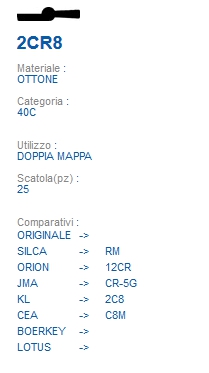CHIAVE 2CR8 | RM          