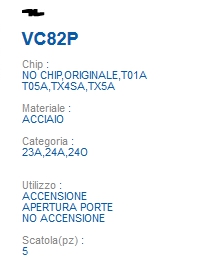 CHIAVE T00VC82P           