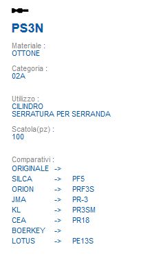 CHIAVE PS3N | PF5         