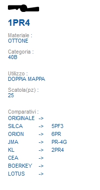 CHIAVE 1PR4 | 5PF3        
