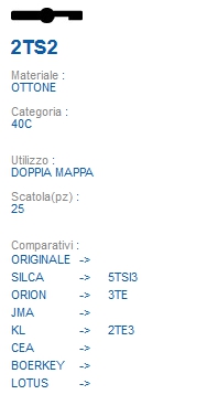 CHIAVE 2TS2 | 5TSI3       