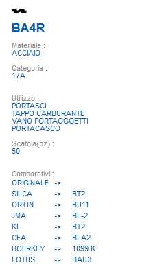 CHIAVE BA4R | BT2         