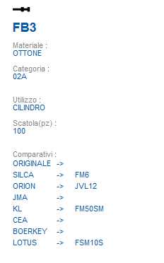 CHIAVE FB3 | FM6          