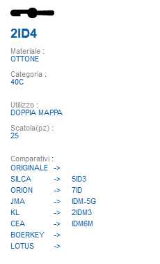CHIAVE 2ID4 | 5ID3        