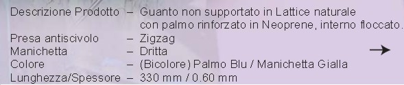 GUANTO LATT.X CHIMICA T10 