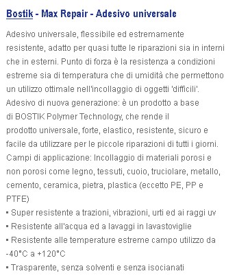 BOSTIK MAX REPAIR 20GR 1PZ