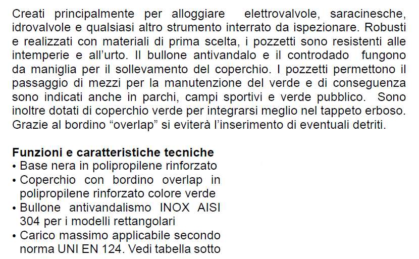 POZZETTO diametro  32 X H25 TONDO 