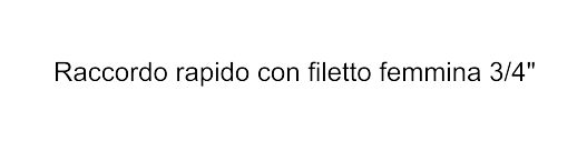 RACCORDO RAPIDO+FEMM 3/4  