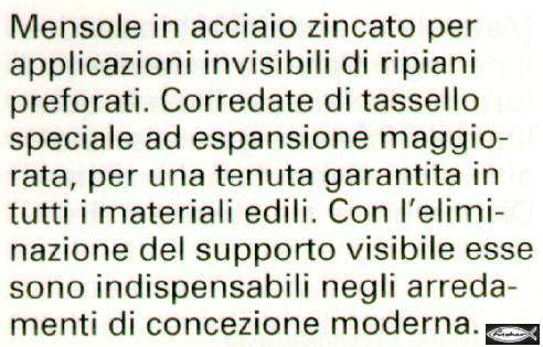 MENSOLA SCOMPARS CSB  8x70