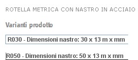 ROTELLA METR 30 MT ACCIAIO