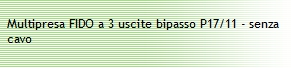 MULTIPRESA 3BIP S/CAVO NER