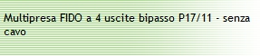 MULTIPRESA 4BIP S/CAVO NER
