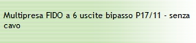 MULTIP 3+3BIP S/CAVO+INT B