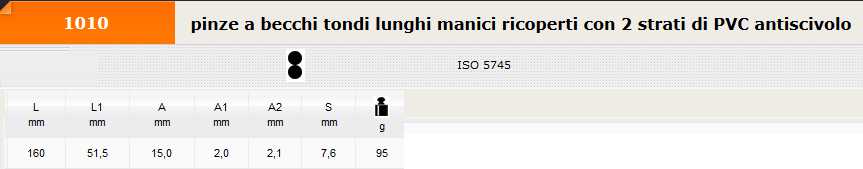 1010 PINZA BECCHI TOND 160