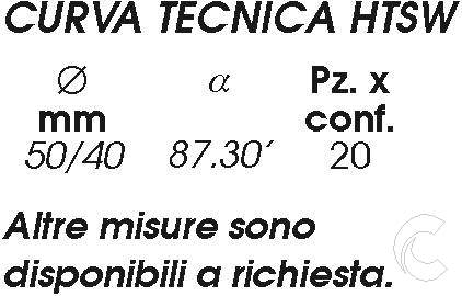 CURVA RIDOTTA 50/40       