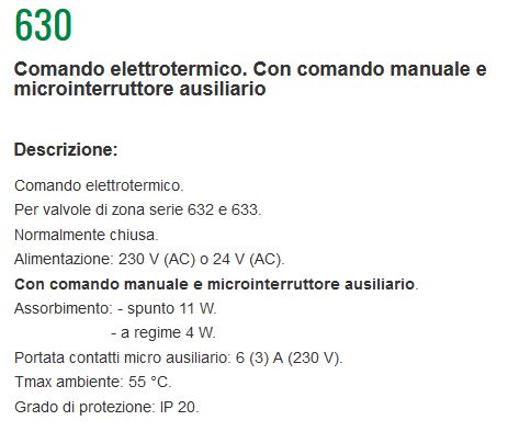 COMANDO ELETTR.230V NC C/M