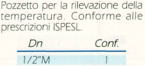 POZZETTO TERMOMETRICO 5cm 