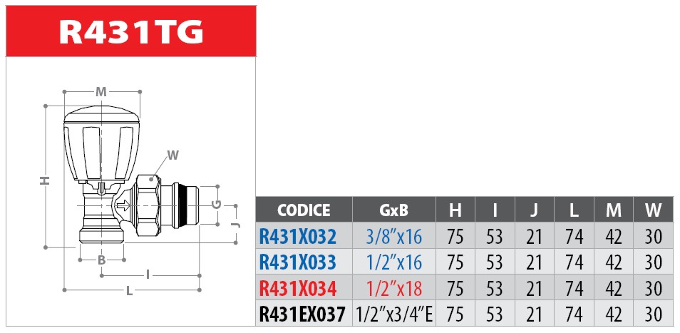 VALV SQ TERM x RAME 3/8x16