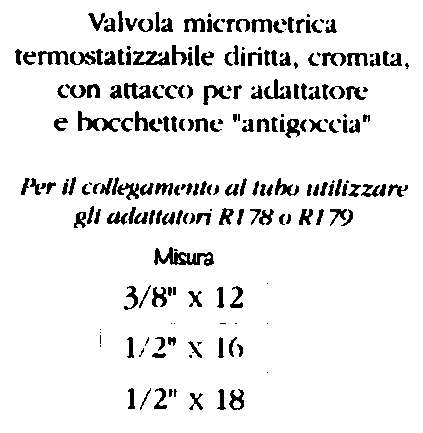 VALV DR TERM x RAME 3/8x12