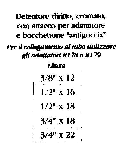 DETENTORE DR x RAME 3/8x12